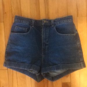 American Apparel Dark Washes Denim Shorts